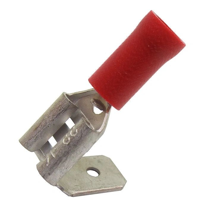 Insulated piggyback spade terminals red 6.3mm