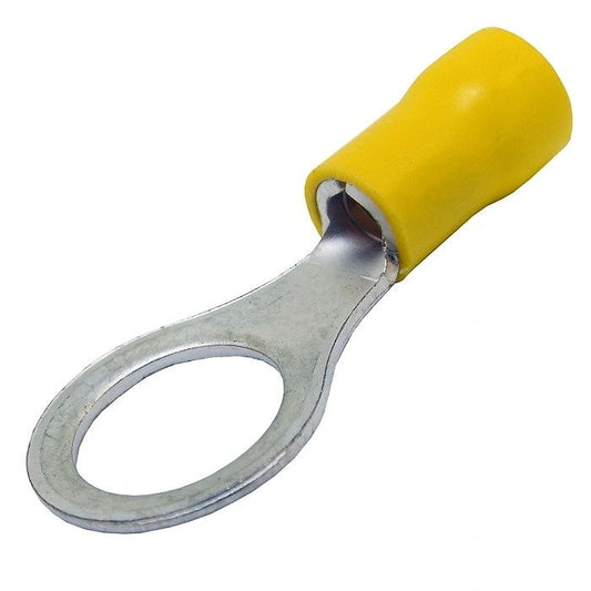 Insulated ring terminals yellow 10.5mm