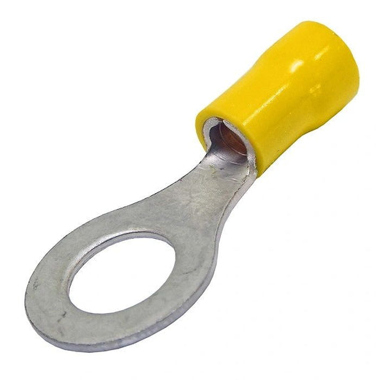 Insulated ring terminals yellow 8.4mm