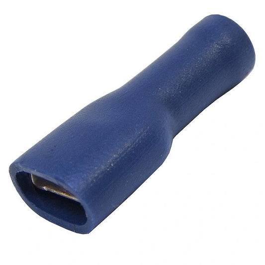 Insulated female spade terminals blue 6.3mm