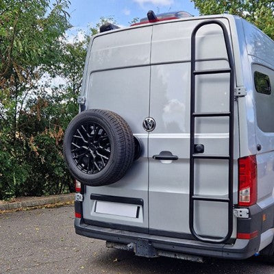 Tubular Steel Rear Door Ladder For Vw Crafter Man Tge 2017 Onwards – Product Image