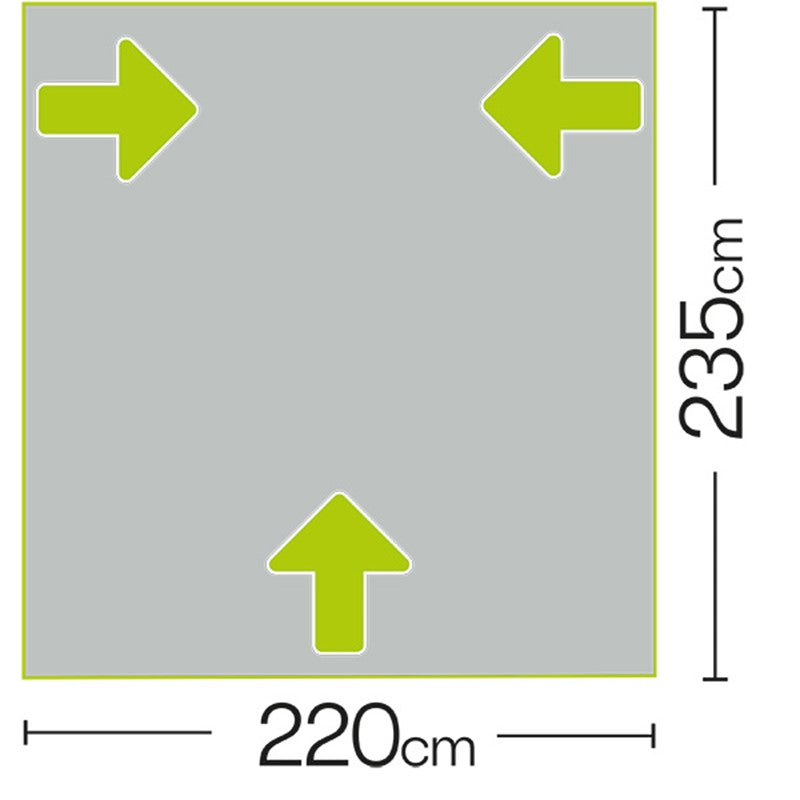 Falcon Pro 220 Air Porch Awning Grey – Product Image
