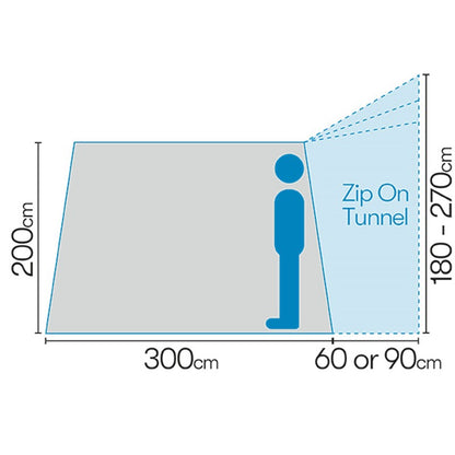 Westfield Triton Premium Lite Air Drive Away Awning – Product Image
