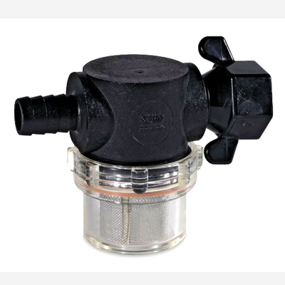 Shurflo water pump filter for use with 13mm flexible hose