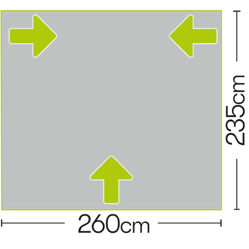 Falcon Pro 260 Air Porch Awning Grey – Product Image
