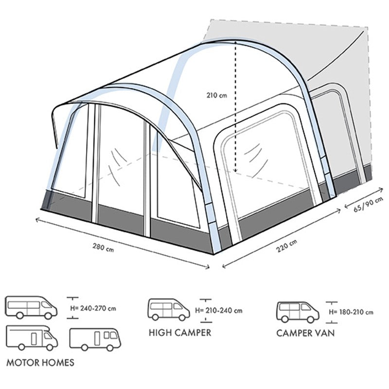 Westfield Zodiac Premium Lite Air Drive Away Awning – Product Image