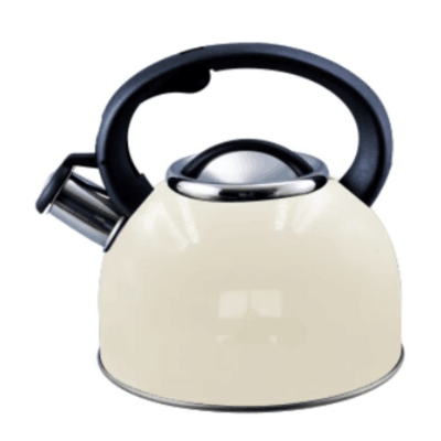 2.5 litre whistling kettle. Cream