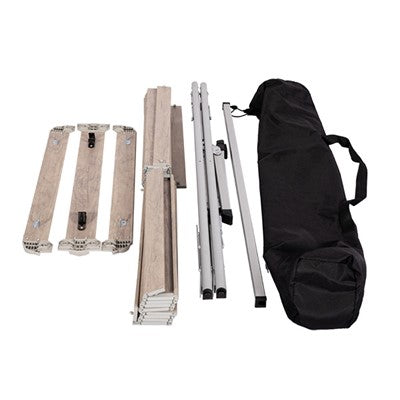 Quest Elite Derwent Slatted Table Light Wood 140 X 79Cm – Product Image