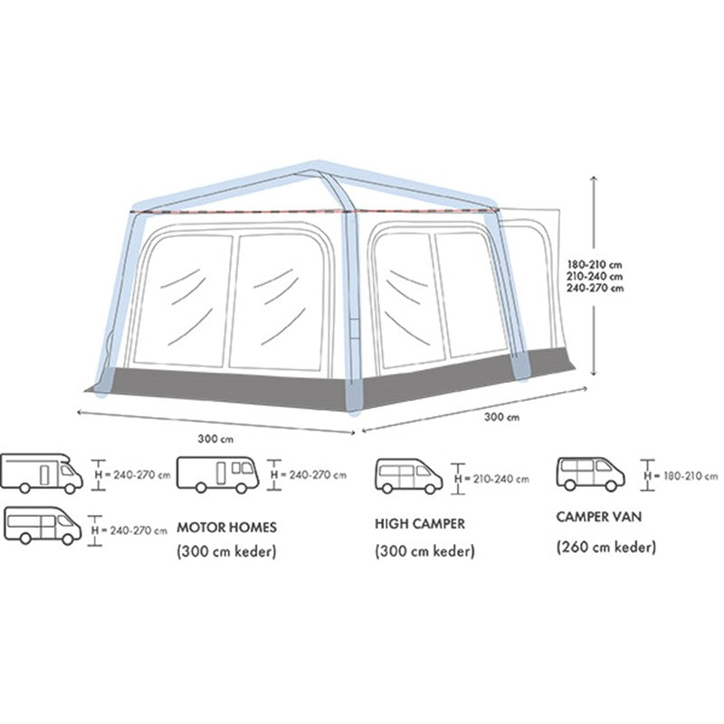 Westfield Triton Premium Lite Air Drive Away Awning – Product Image