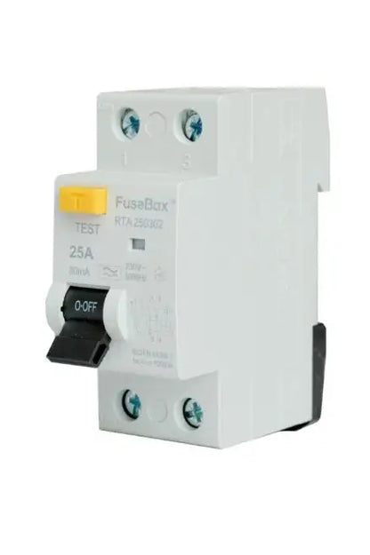 FuseBox RTA250302 25A A Rated Double Pole RCD 30mA
