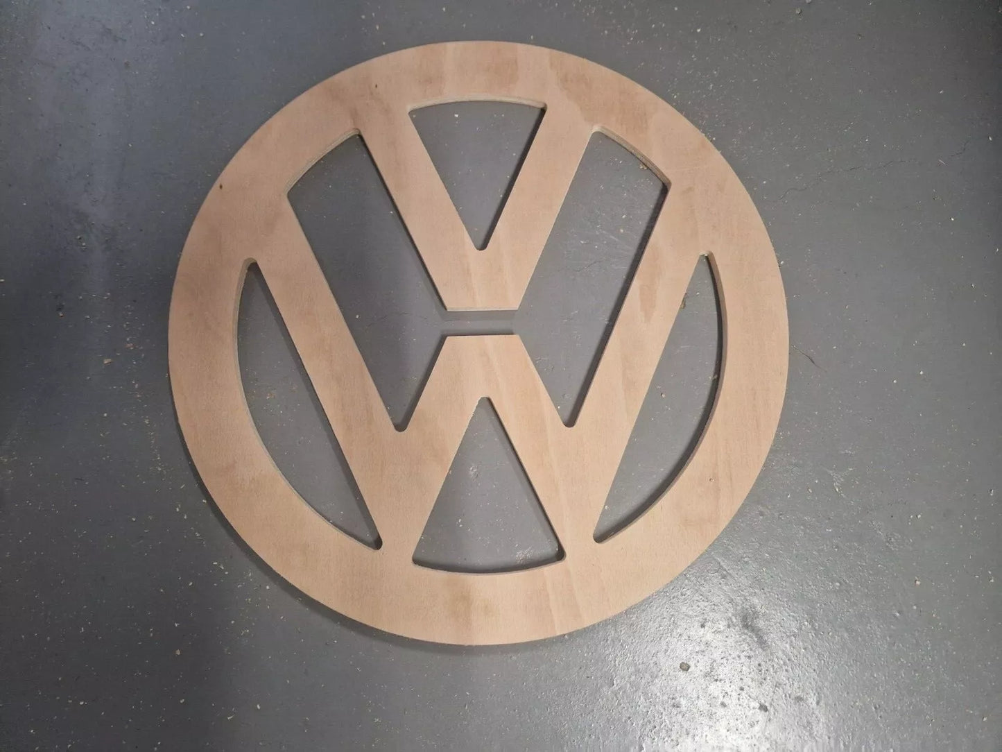 350mm round VW logo, 9mm plywood perfect for carpeting