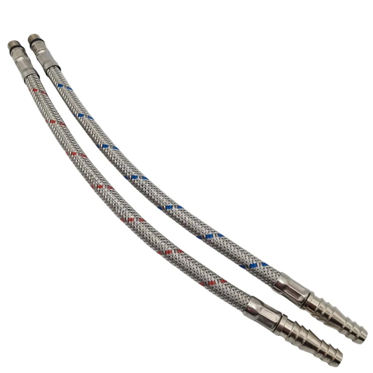 Dimatec barbed hot / cold water pipes - 300mm ribbed ends - 0183033.12