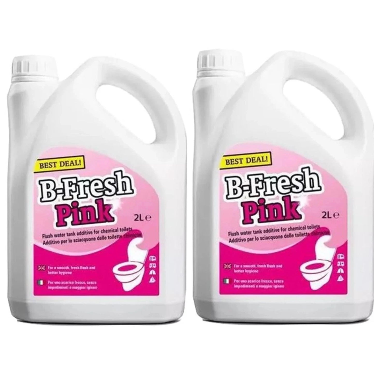 Thetford B-Fresh Pink toilet fluid Twin pack (4L total)