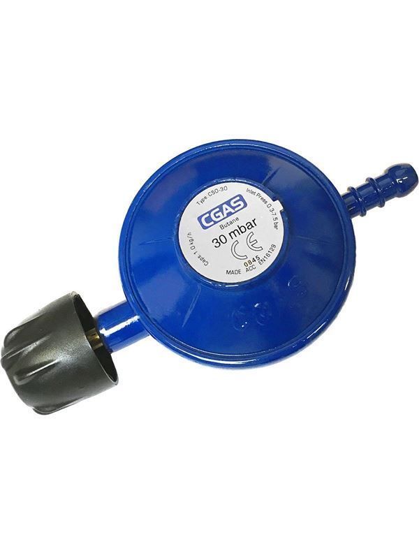 C50-30 butane gas regulator 30mbar (suitable for 907 Campingaz cylinder 2.72kg)