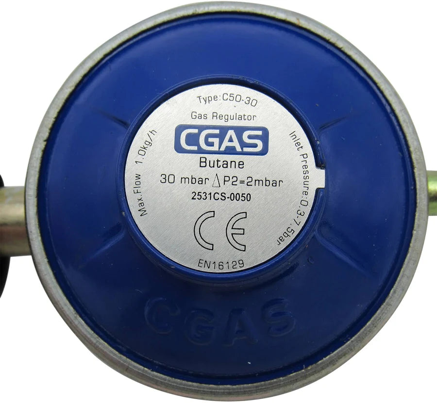 Butane gas regulator 30mbar C50-30