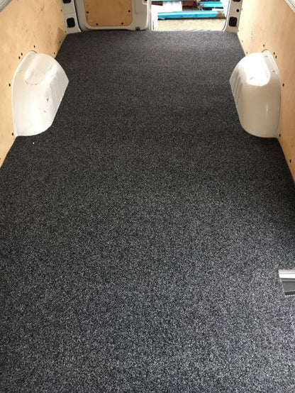 8mm T5/T6 rear van carpet flooring in Anthracite cut to shape