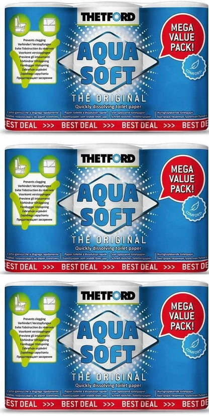 Thetford Aquasoft Toilet Rolls (18 Pack)