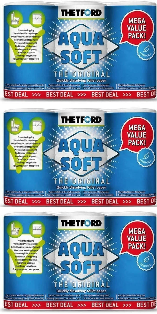 Thetford Aquasoft Toilet Rolls (18 Pack)
